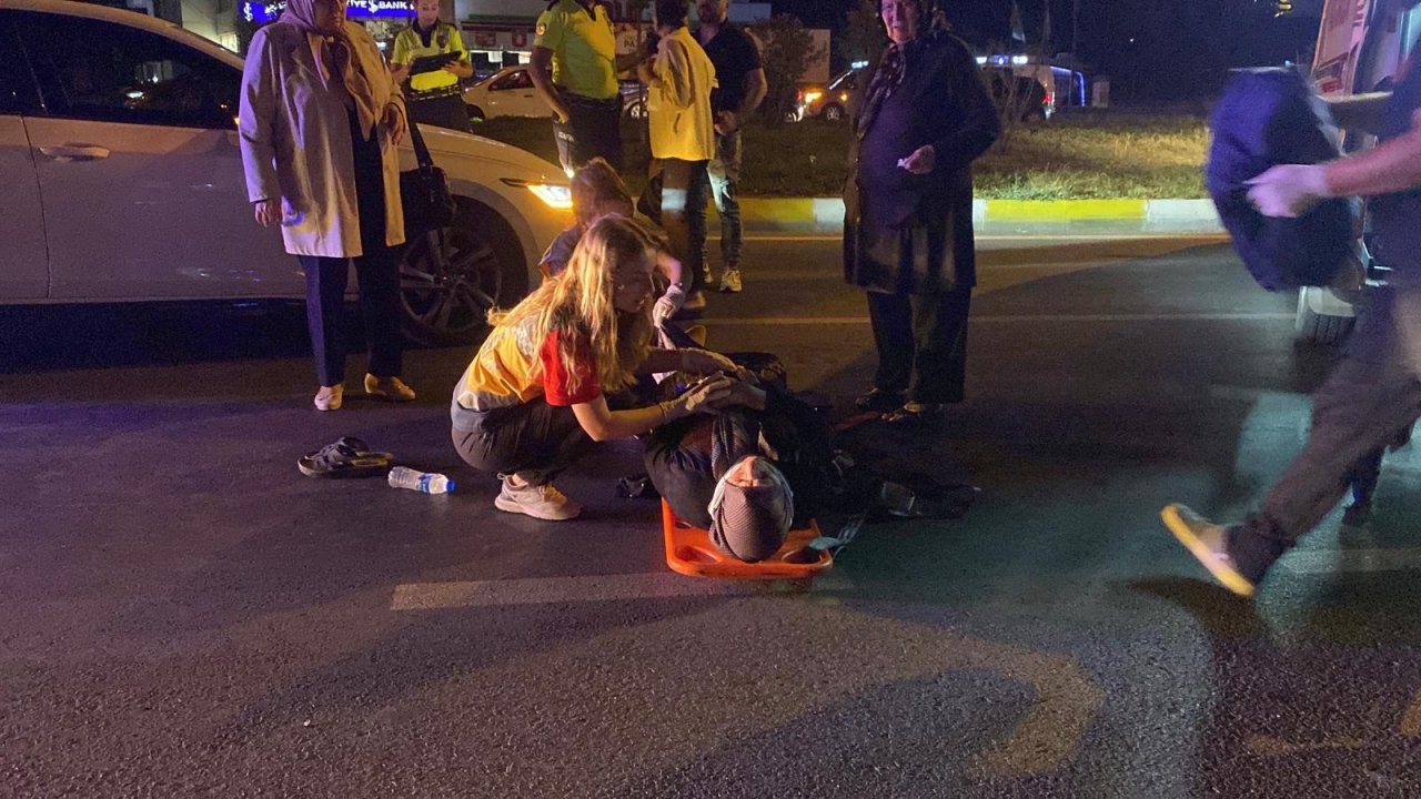 Tekirdağ’da otomobilin çarptığı yaya yaralandı