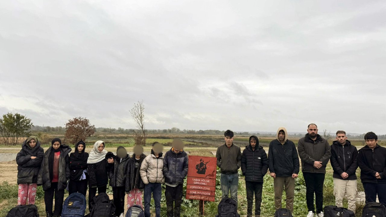 Edirne'de 29 kaçak göçmen yakalandı