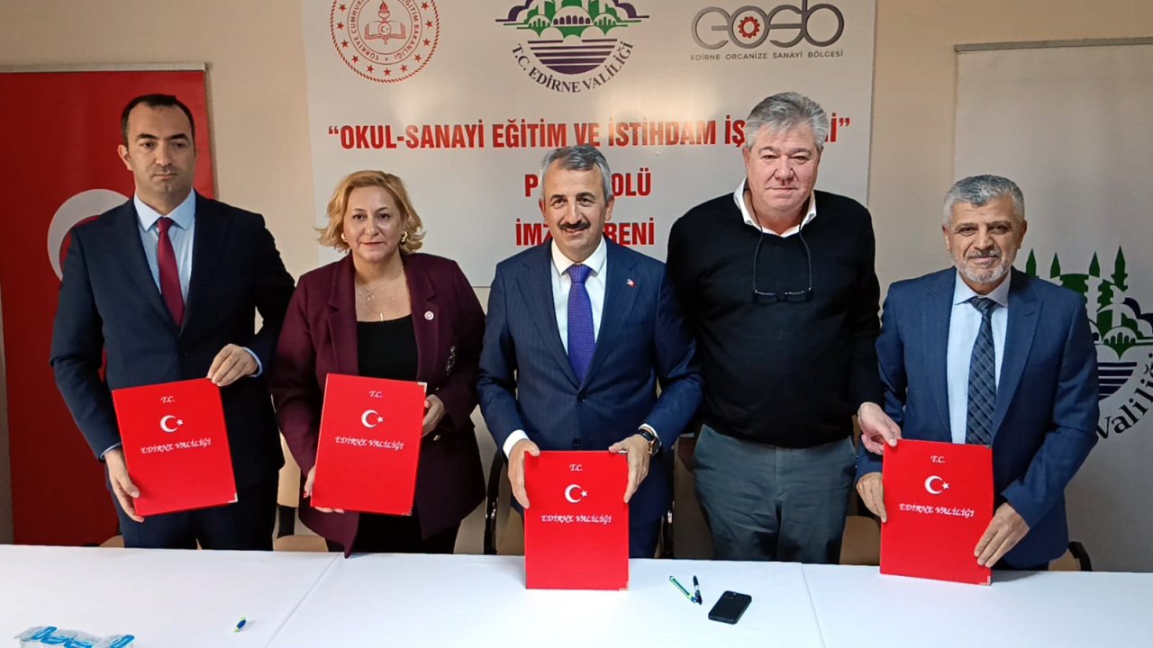 Edirne’de meslek lisesi öğrencilerine, OSB’de iş garantili staj imkanı