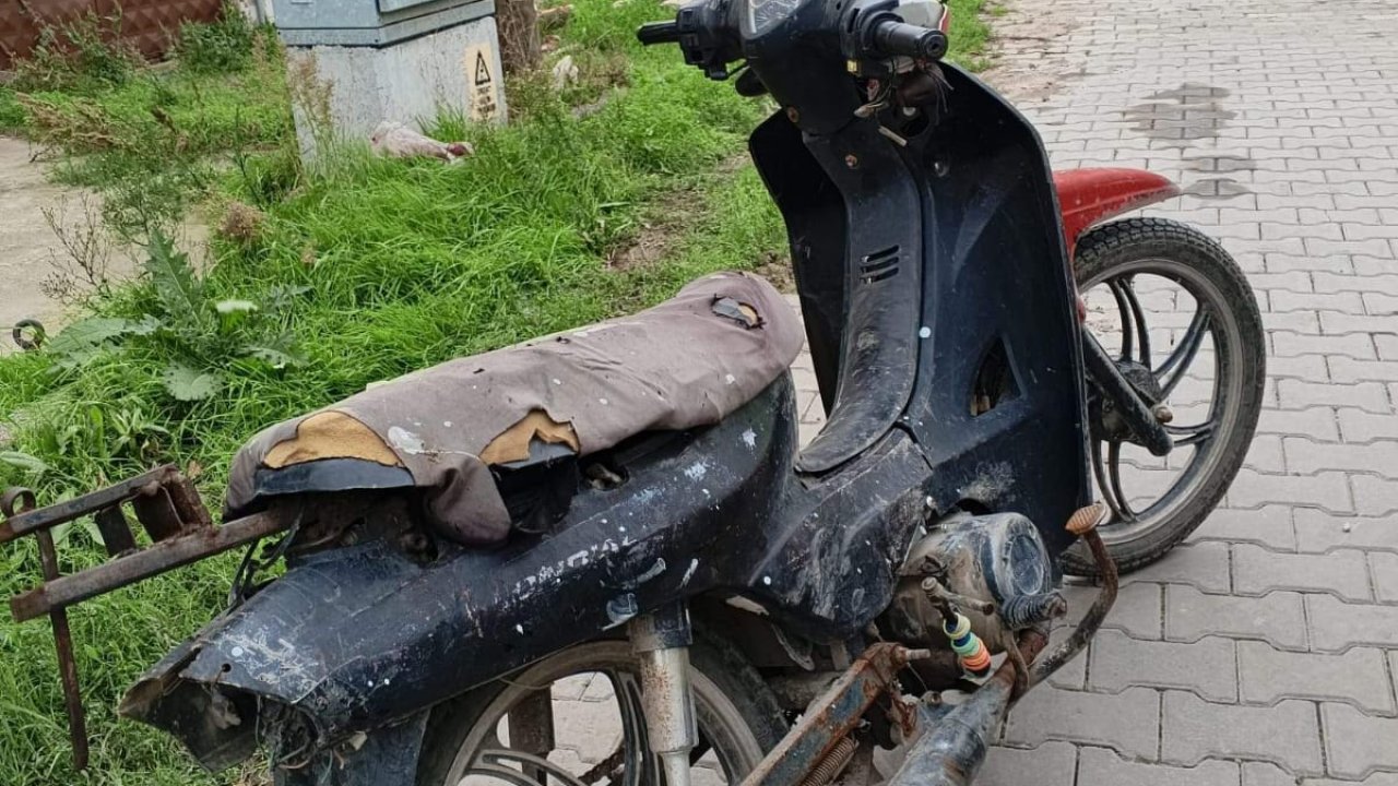 Ehliyetsiz ve plakasız motosikletin sürücüsüne 20 bin lira ceza