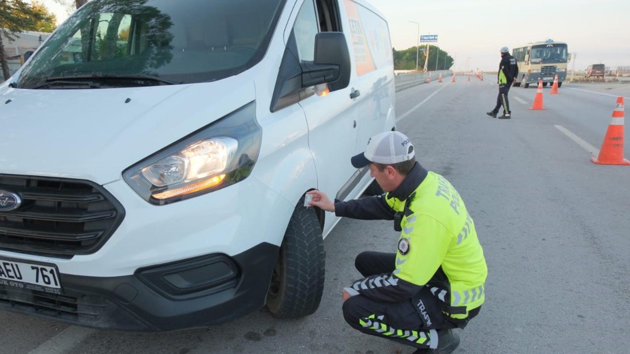 Kırklareli'de kış lastiği denetimi