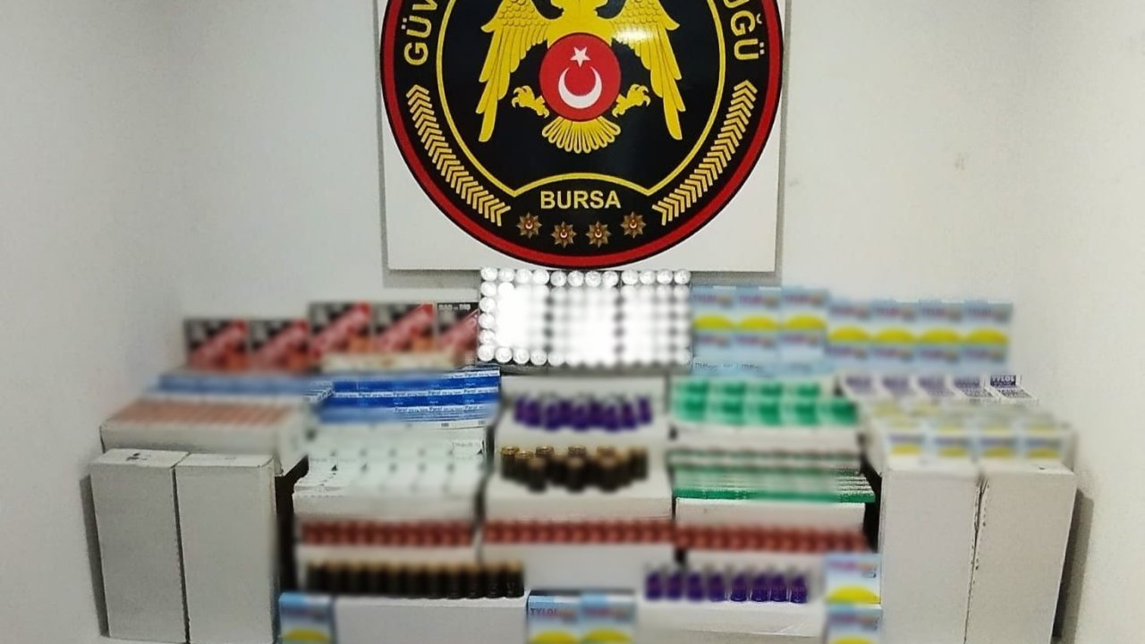 Bursa’da ruhsatsız ilaç operasyonu: 1 gözaltı
