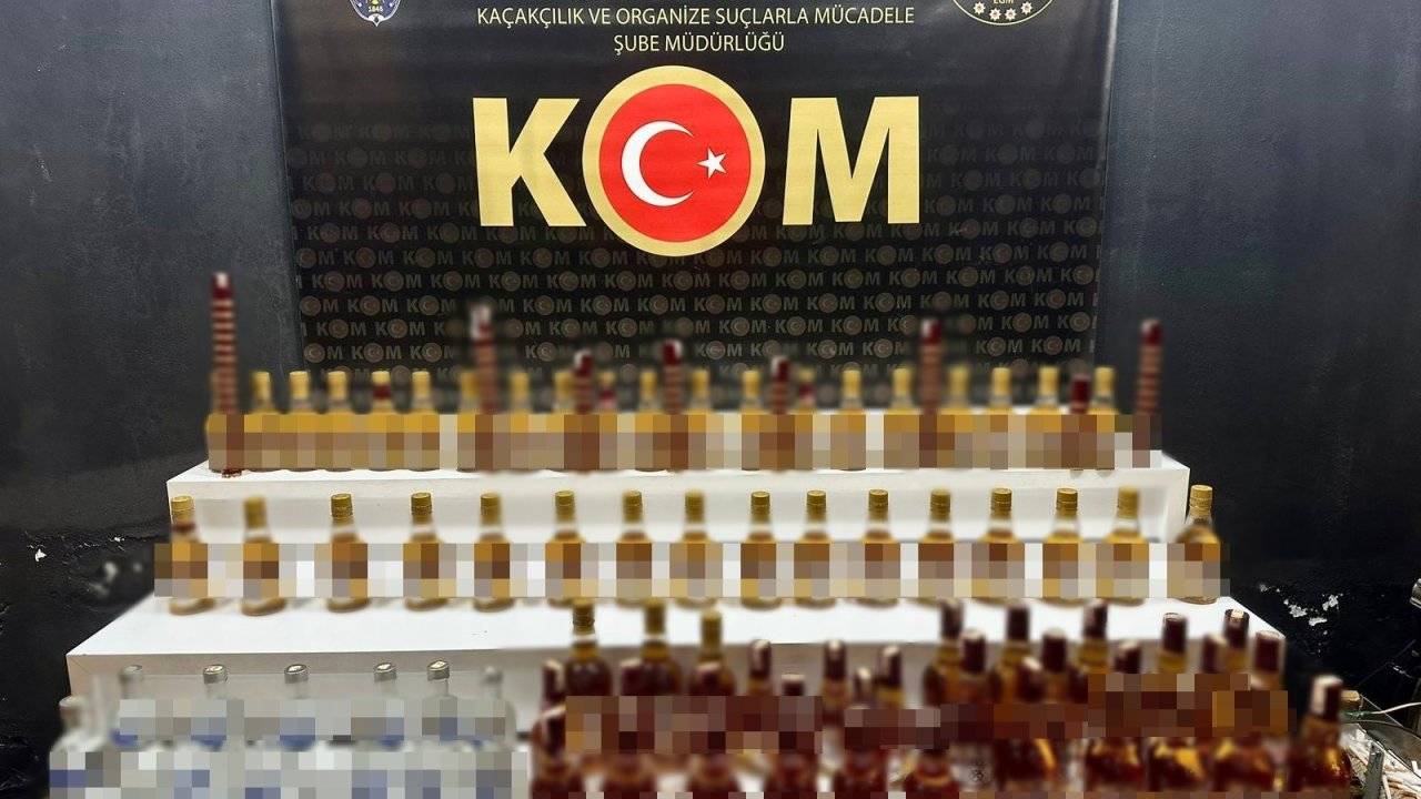 Bursa’da satışa hazır 98 şişe alkollü içki ele geçirildi: 2 gözaltı