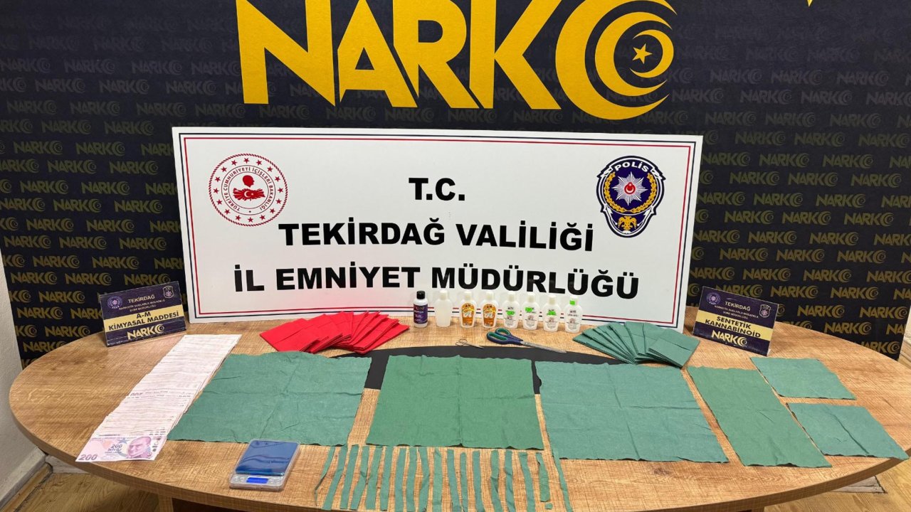 Çerkezköy'de uyuşturucu ile yakalanan 'torbacı' tutuklandı
