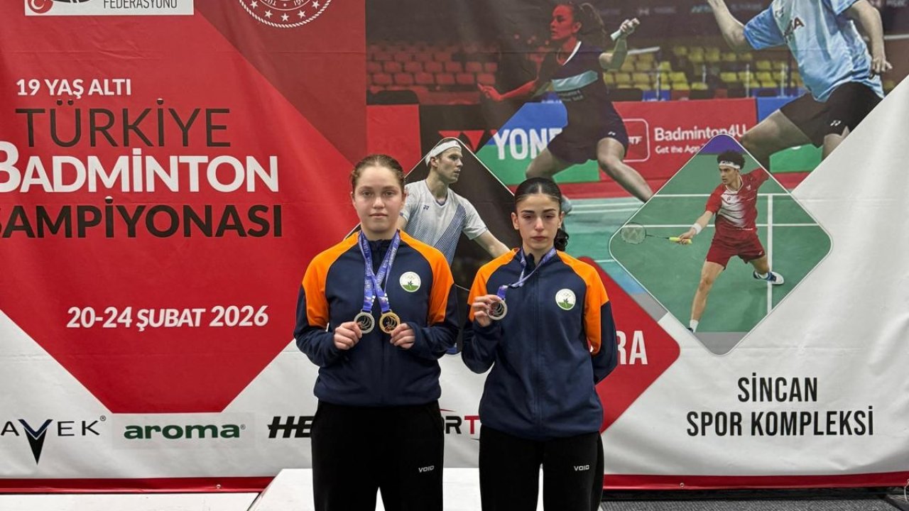 Osmangazi Belediyesporlu badmintoncular, Türkiye şampiyonasından madalyalarla döndü