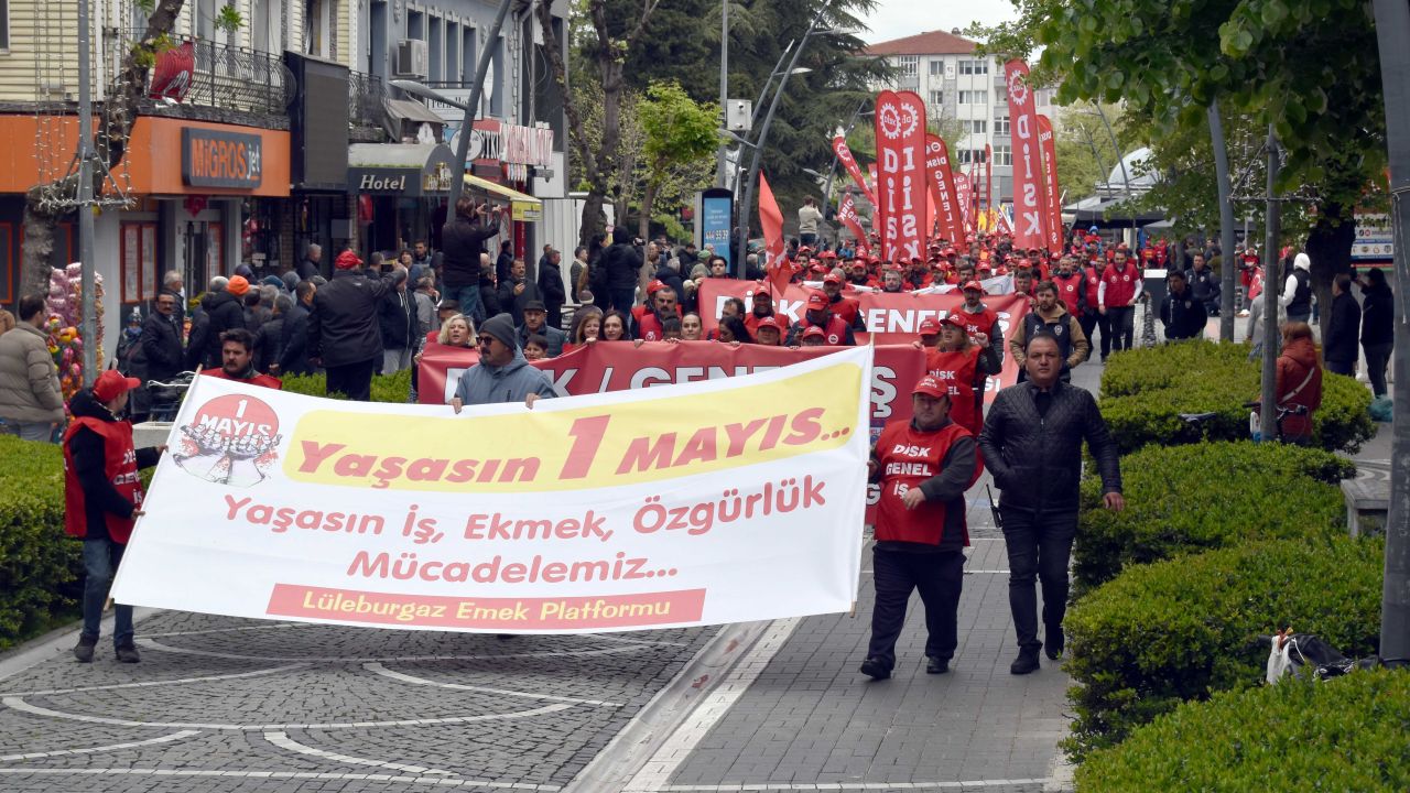 Lüleburgaz’da 1 Mayıs kutlamaları