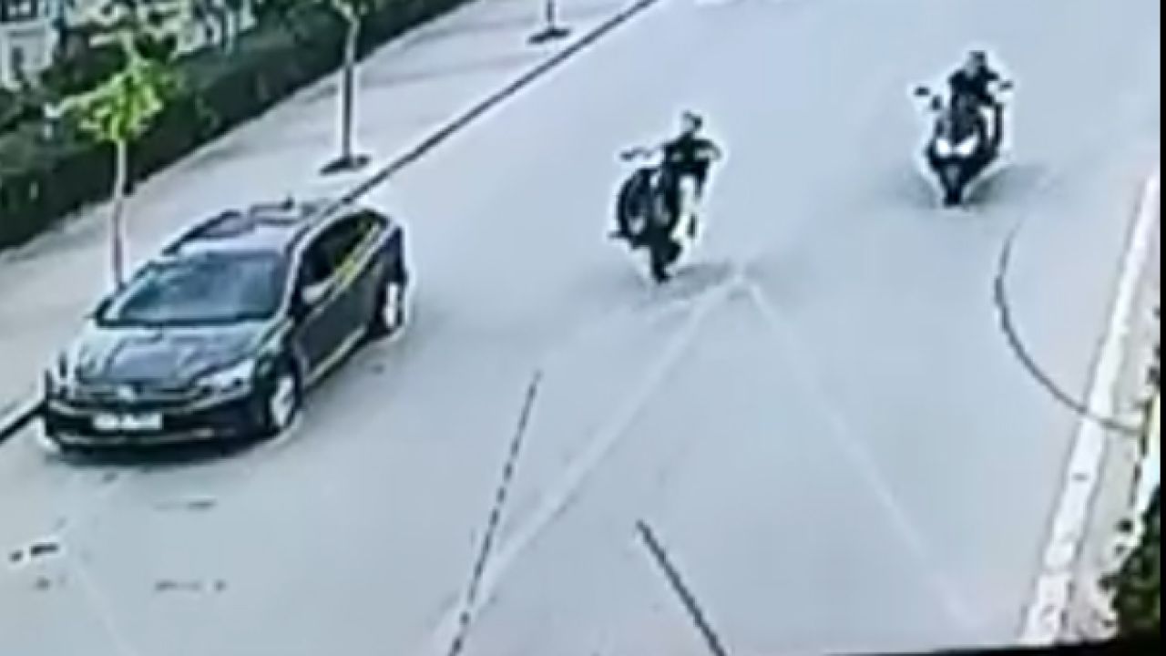 Trafikte tek teker üzerinde motosiklet kullanan sürücüye 56 bin lira ceza