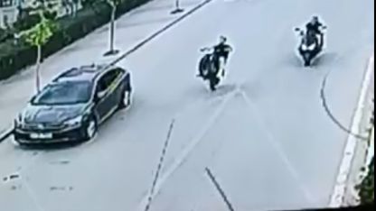 Trafikte tek teker üzerinde motosiklet kullanan sürücüye 56 bin lira ceza