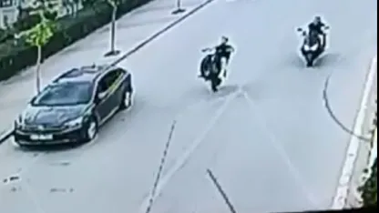 Trafikte tek teker üzerinde motosiklet kullanan sürücüye 56 bin lira ceza