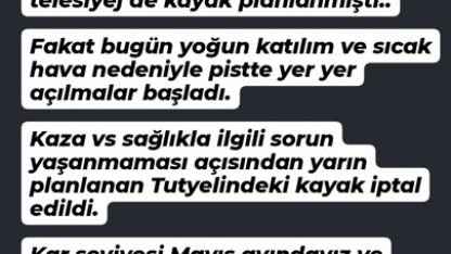 Uludağ’da mayıs ayında ücretsiz kayak keyfi